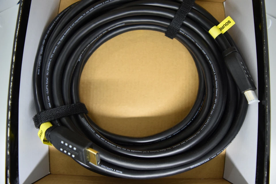 KEY DIGITA 30 ft. HDMI Cable, 4K/18G support HDR10, HDCP 2,2 COMMERCIAL-GRADE - Image 2 of 2