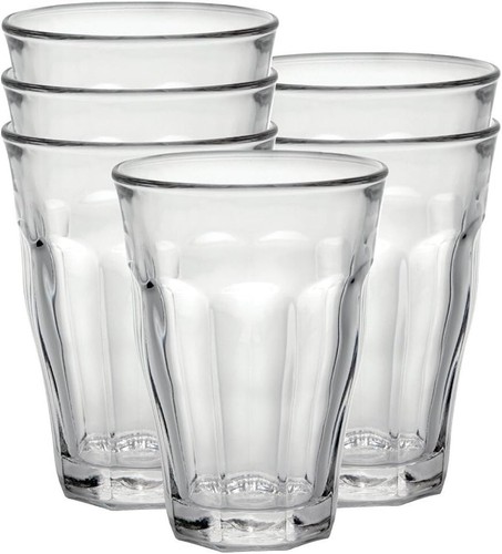 Durable & Elegant 18-Piece Tempered Glass Tumbler Set for Wine, Tea, Cocktails
