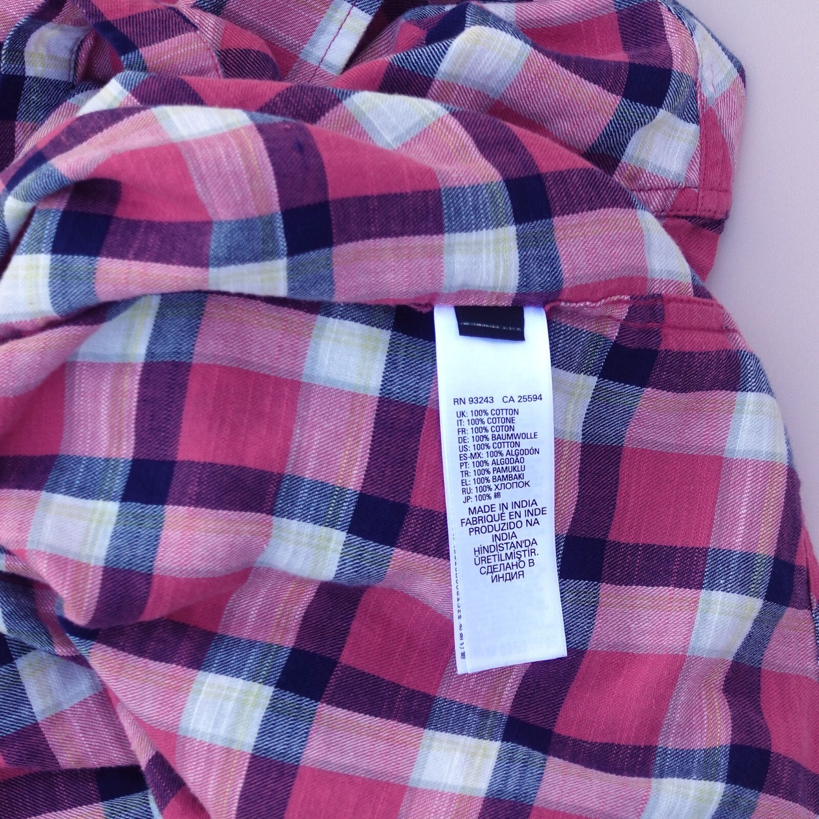 Diesel Men’s S-PLanet Shirt Long sleeves Misty Rose, grunge, western, 90s Size M