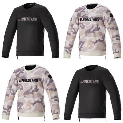 Alpinestars Legit Crew verstärkter Motorrad Fleece CE Rüstung Motorrad Pullover