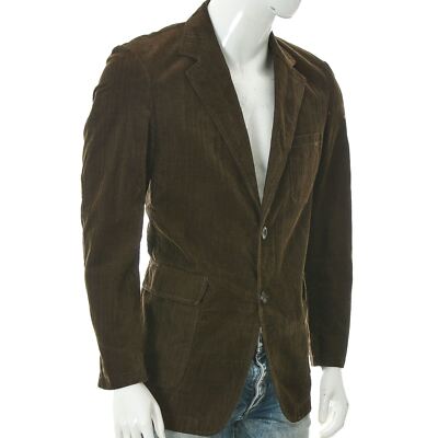 Pall Mall Vintage Casual wear Corduroy Suit Blazer Sport Jacket Men Size L