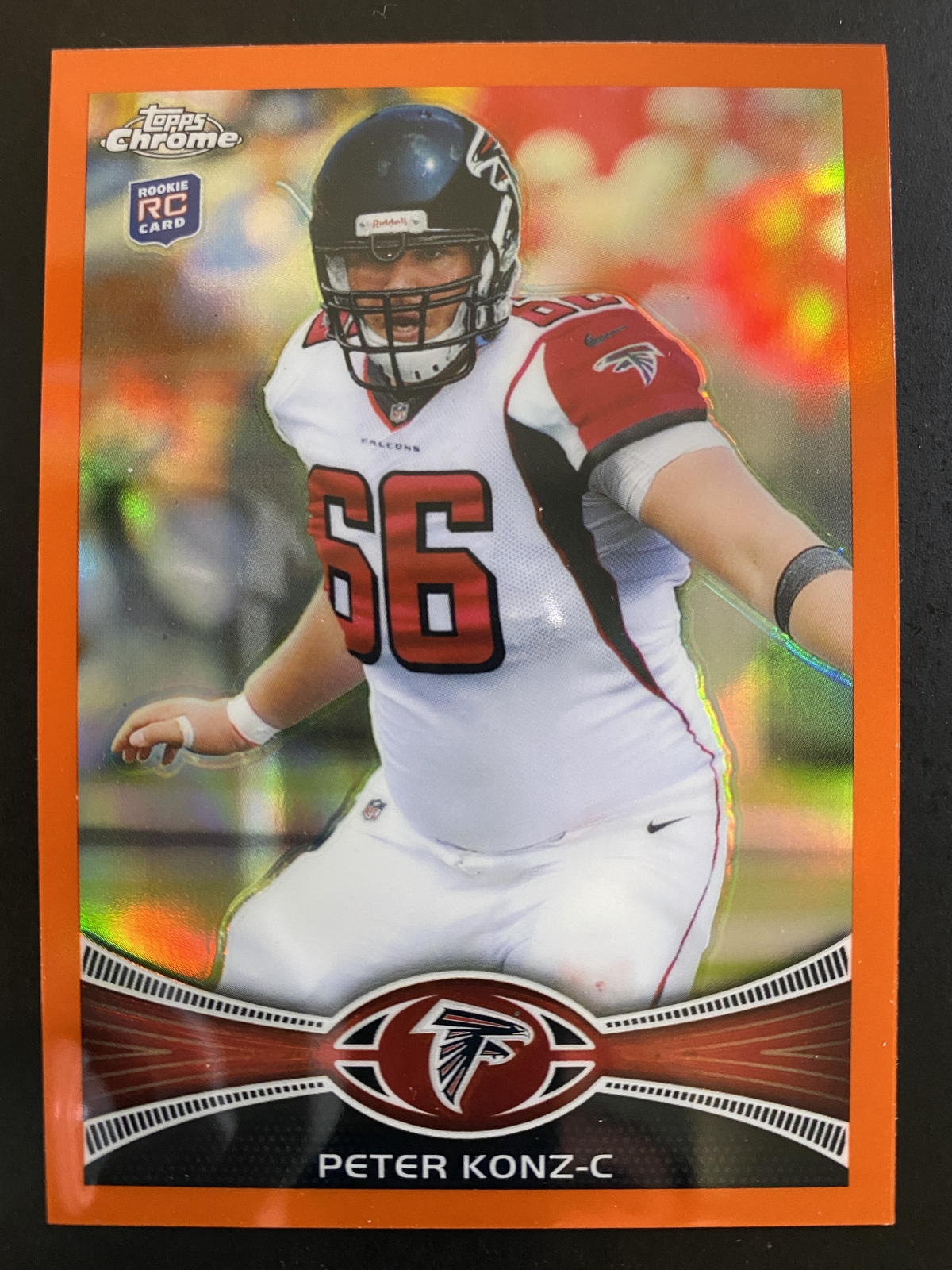 Peter Konz Topps Chrome #96 Orange Refractor