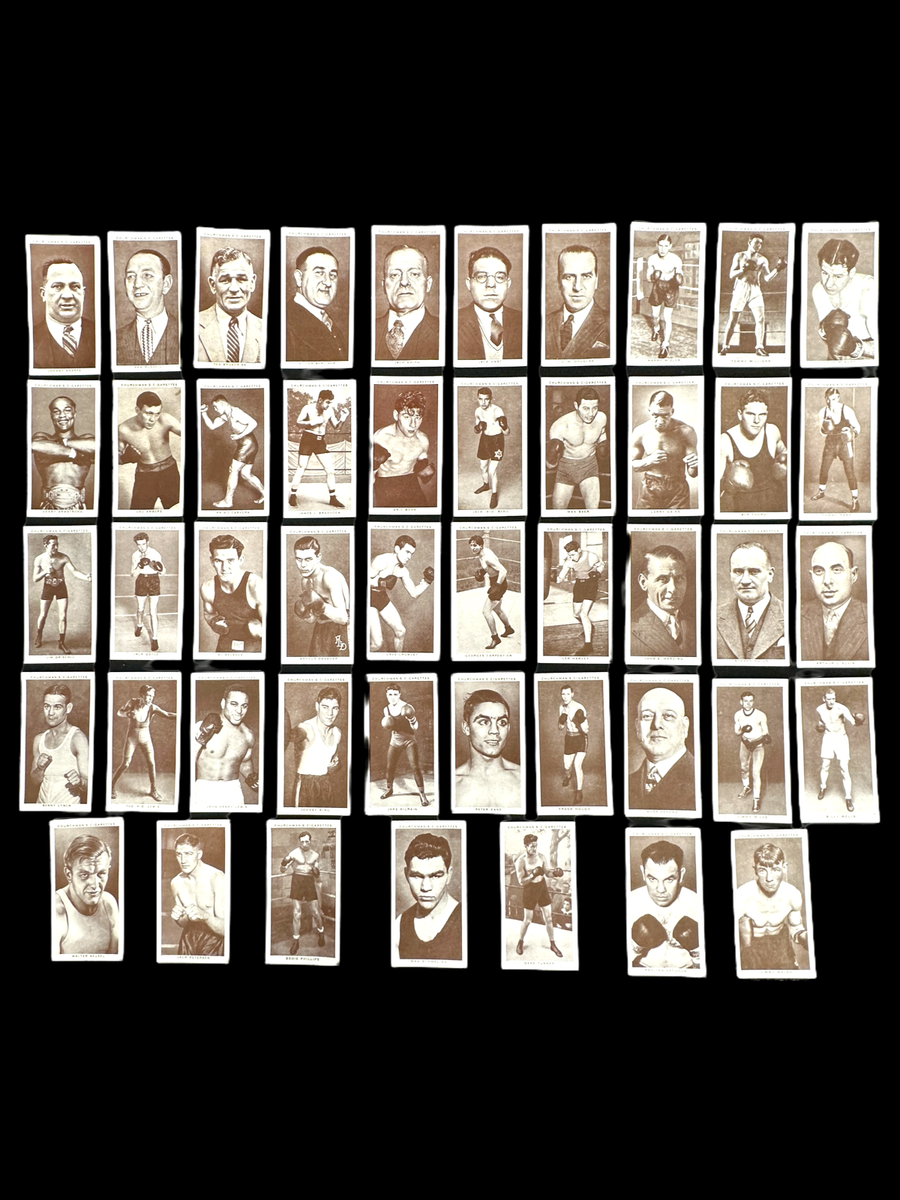 1938 Churchman's Cigarette Boxing Personalities (47 of 50 Card Set)