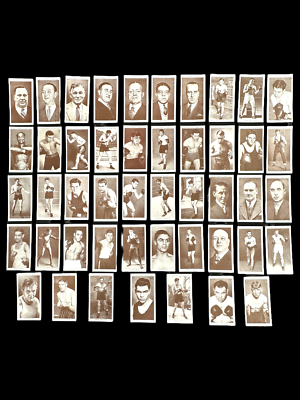 1938 Churchman's Cigarette Boxing Personalities (47 of 50 Card Set)