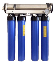 The Shark 600 GPD Commercial Reverse Osmosis Aquarium RODI Filter System Dual DI