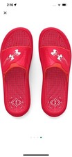 Under Armour Mercenary Slides Red/Red Water Friendly NWT