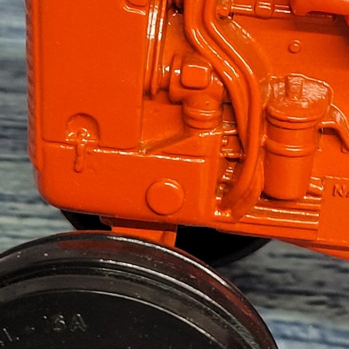 Vintage 1985 Ertl scala 1/16 IH Case 500 diesel con trattore pressofuso frontale arancione - Foto 3 di 15