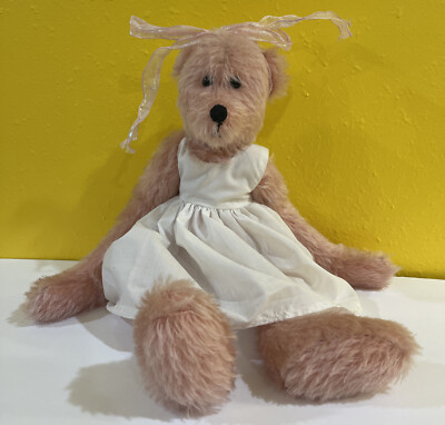 18'' Jointed Pink Mohair Artist Unknown Teddy Bear Schulte Mohair