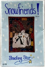 NEW 1998 Shooting Star Sewing Pattern Snowfriend Wall Quilt 34x45 Vintage 15830