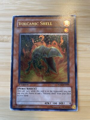 Volcanic Shell FOTB-EN009 1st Edition Ultimate Rare YuGiOh - MP | eBay