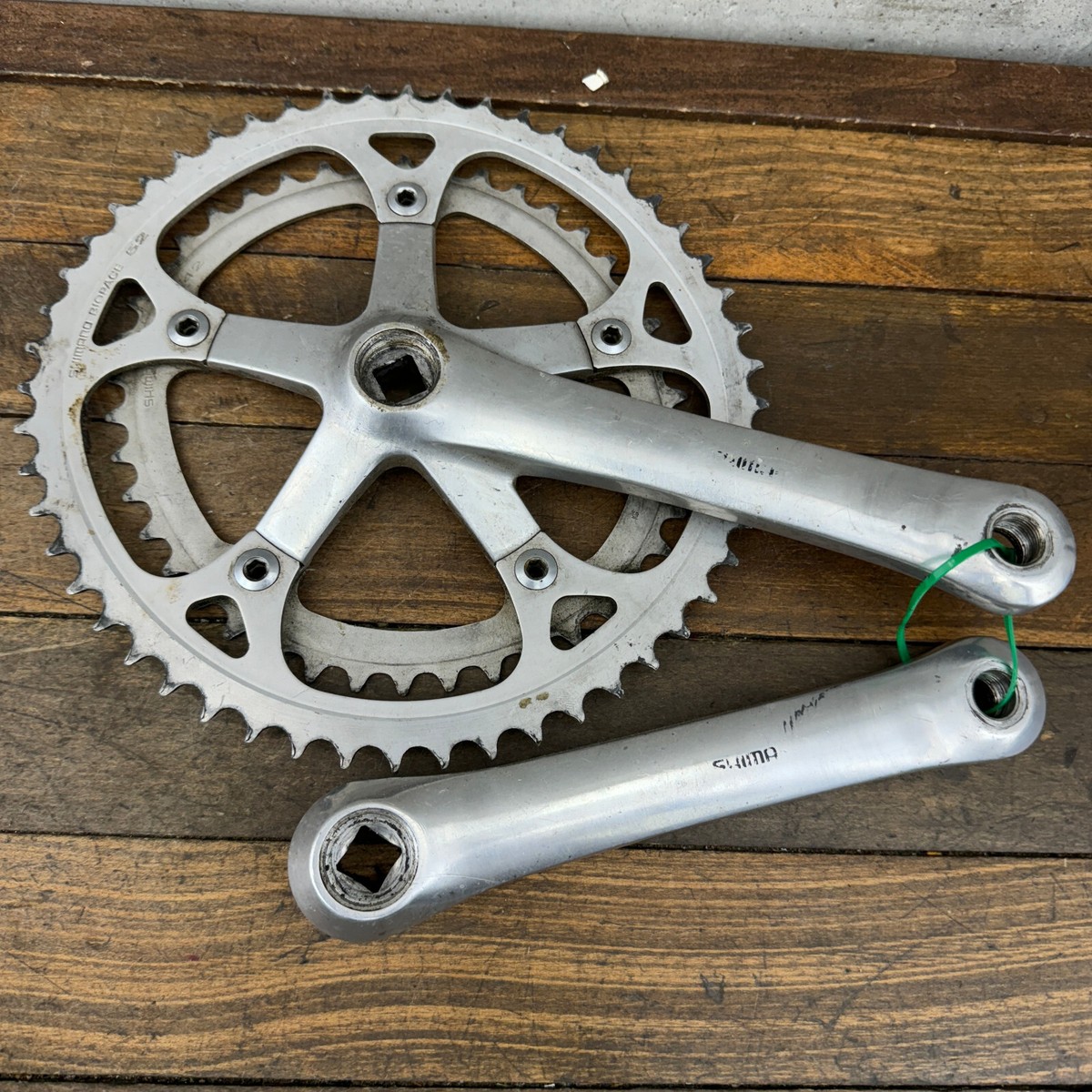 Shimano 105 FC-1050 クランクペダルセット Vintage Shimano 105 FC-1050 Crank Set 170 mm Double Short