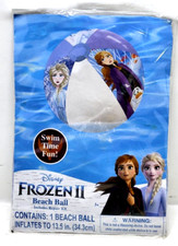 Disney Frozen II Beach Ball 13" Elsa Anna Swimming Pool Ocean Summer New Sealed
