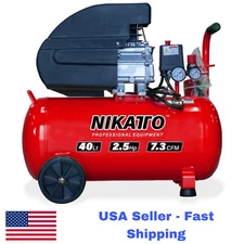 Air compressor 2.6, 5.2, 10, and 21 gallons, Nikatto USA Stock