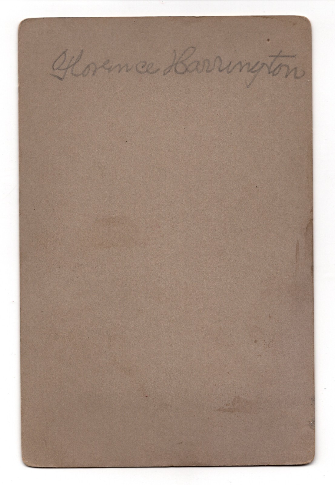 c1880s CABINET CARD AFRICAN AMERICAN MAN WITH MUSTACHE NAMED FLORENCE HARRINGTON — additional view