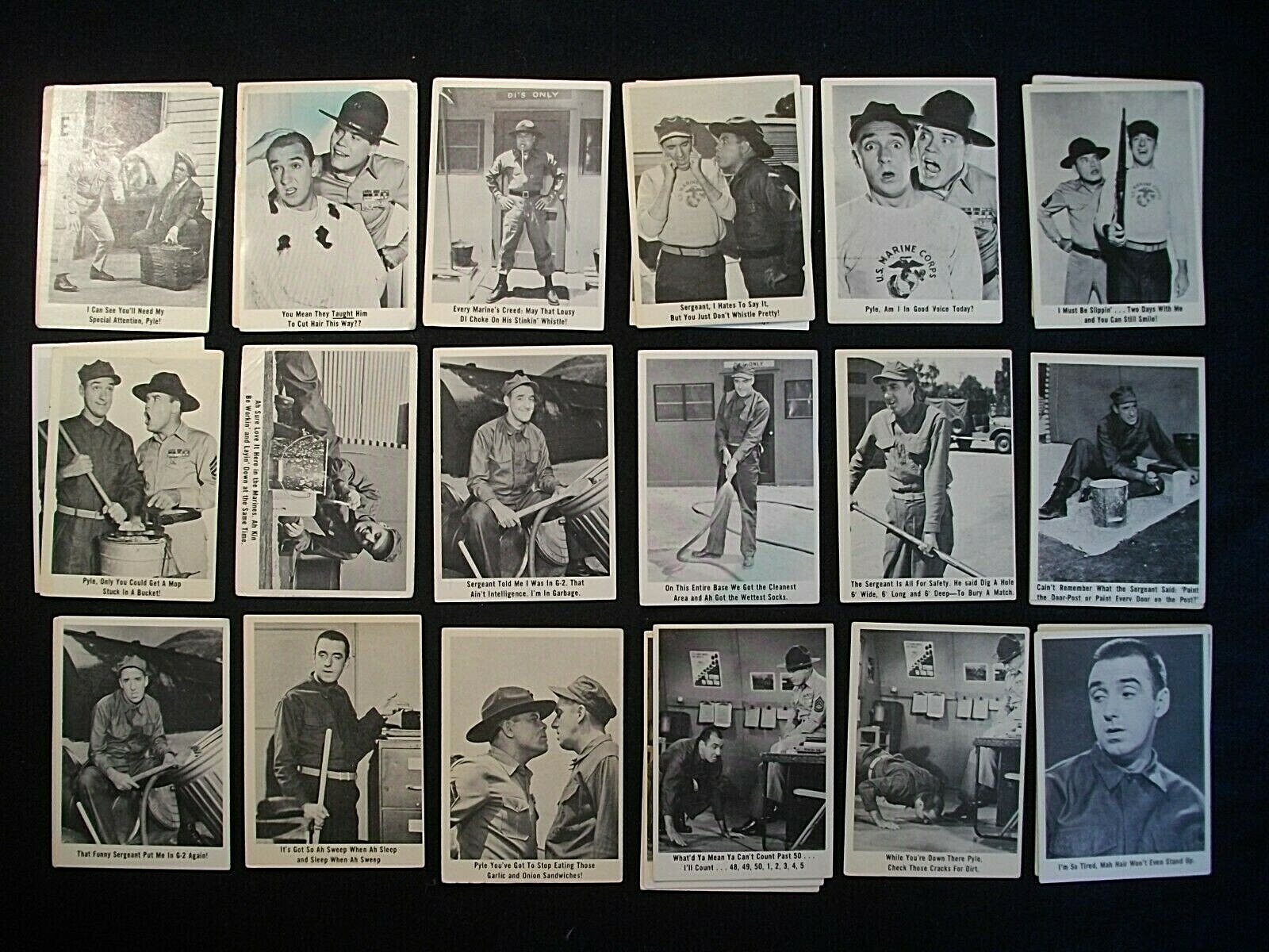 1965 Fleer GOMER PYLE USMC cards QUANTITY U PICK READ DESCRIPTION
