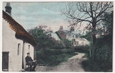 UK LANCASHIRE HAMBLETON NEAR BLACKPOOL POSTED 1906 TO MISS B. WALSH, BLACKBURN.