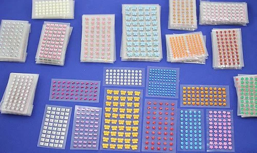 250-500pcs Self Adhesive Acrylic Rhinestones Stick On Craft Gemstones For Party