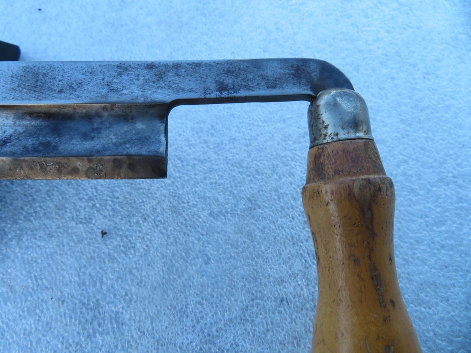 Vintage Greenlee 10" Draw Knife Woodworking Tool Rockford Illinois USA