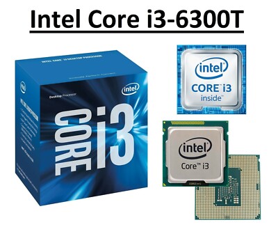 Intel Core i3-6300T SR2HD Dual Core Prozessor 3,3 GHz, Sockel LGA1151, 35W CPU