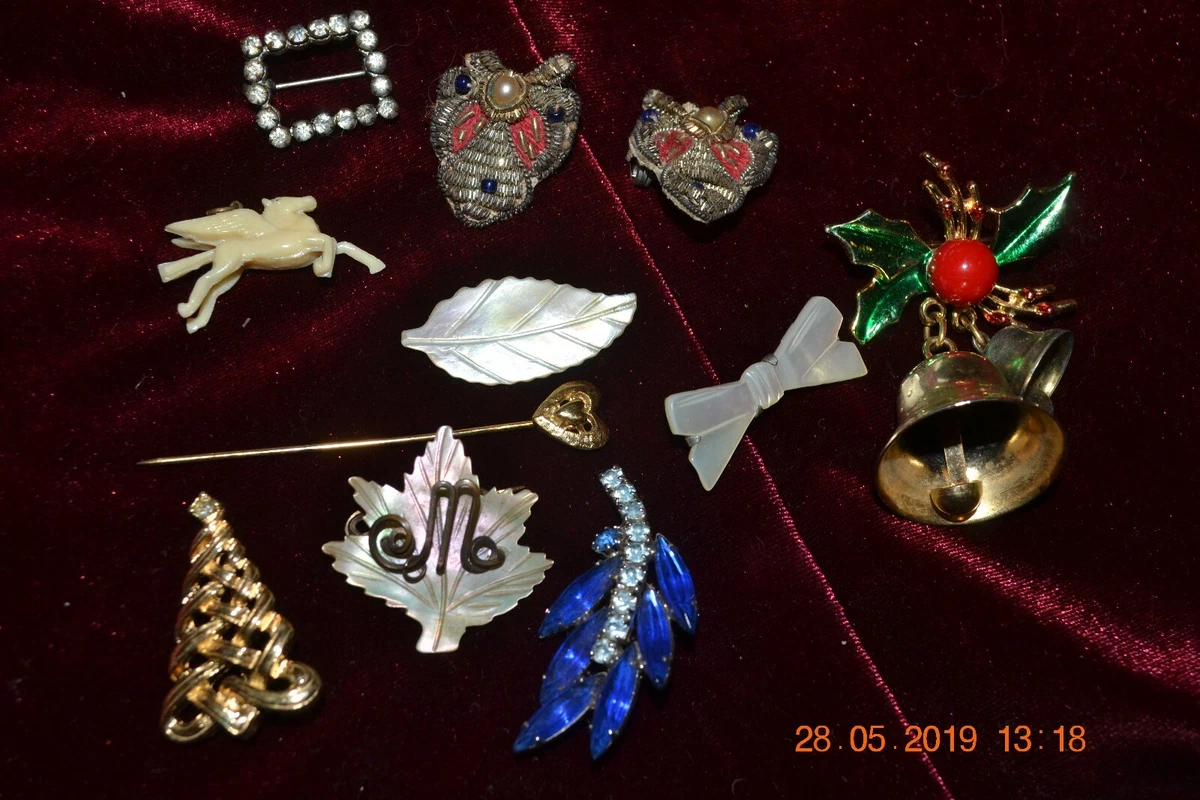 Vintage plastic deals brooches