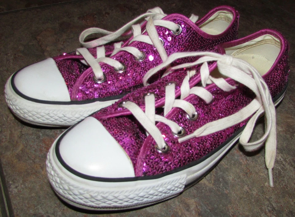 Zapatillas Converse Unisex All Star Specialty Lentejuelas Púrpura 3.5 Hombres 5.5 Mujeres Foto 2 de 4