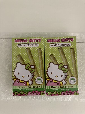 [2 Boxes] Hello Kitty  Snacks Cookie Green Tea Matcha (Limited Quantity)
