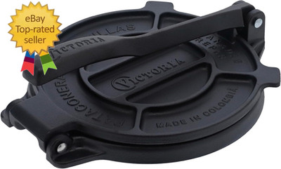Cast Iron Tortilla Press, Tortilla and Roti Maker, Made in Colombia, 6.5 Inches
