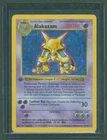 1999 1ST EDITION Pokemon Base Set HP Shadowless Alakazam 1/102 Holo Foil Rare