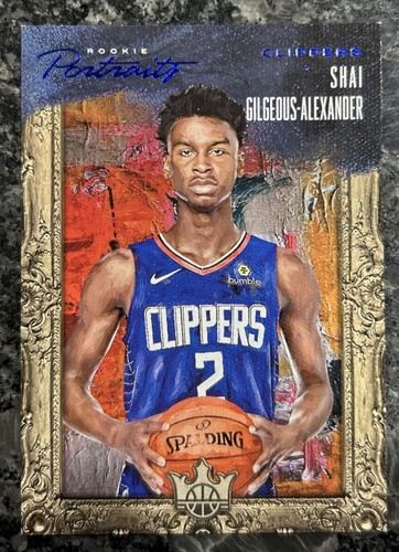 Shai Gilgeous Alexander [Rookie Sapphire] #17 2018 Panini Court Kings Portraits card