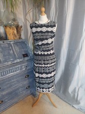 Phase Eight  geometric monochrome Dress UK 14 – Wedding/ Party/ Evening/ Formal