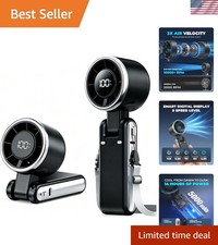 5000mAh Turbo Handheld Fan, 5-Speed Personal Cooling Fan with Chill Plate, Fo...
