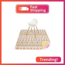 Basumee Splat Mat High Chair Mat Waterproof Baby Play Splat Mat for Under High C