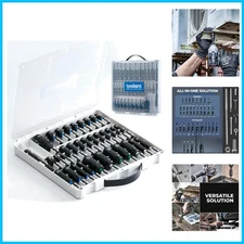 34-Piece SAE/Metric Nut Driver Set - Perfect for Impact Drivers & Professionals