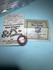 Hamilton Mainspring 20/0  21/0 2921 - 17 Jewel Strength 13 1/2