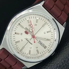 JAPAN VINTAGE REFURBISHED SEIKO 5 AUTOMATIC 6309A MENS SILVER WATCH a442872-1