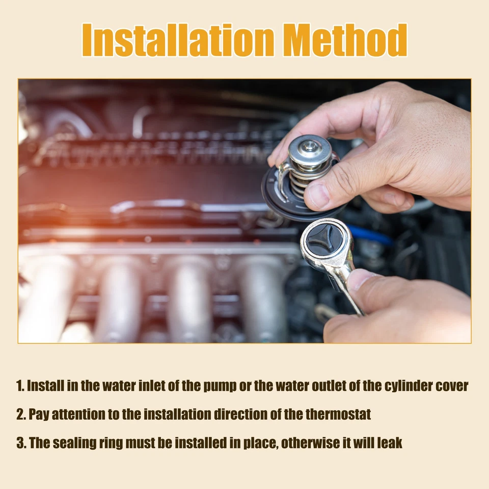 Engine Coolant Thermostat Housing Assembly Single Custom for Dodge Durango - Image 4 of 4