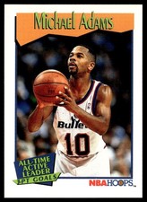 1991-92 Hoops Michael Adams Washington Bullets #530