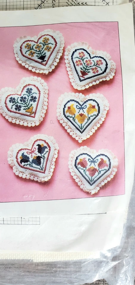 Nuevo de Lote Antiguo Tulipanes y Corazones Bolsitas Kit 1985 En Paquete Original Sellado Foto 2 de 4