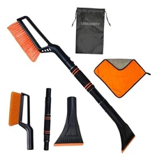  32'' Snow Brush - Detachable Ice Scraper for Car Windshield with Ergonomic 