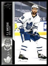 2021-22 Upper Deck #166 T.J. Brodie Toronto Maple Leafs Hockey Card