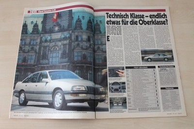 Auto Bild 31/1987 Opel Senator B 3.0i mit 177PS im TEST auf 2 Seiten