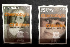 Antigua  Barbuda Grenada 1997  Chernobyl's Children  Set of 2 Stamps Chabad MNH