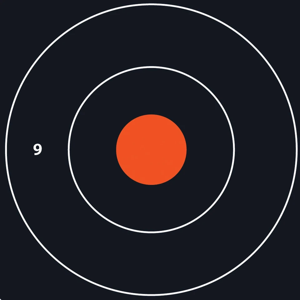 Objetivos de tiro de papel Bullseye de Allen Company, 12"x12", 0,35 libras, paquete de 100 Foto 3 de 4