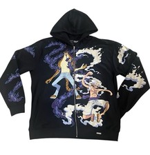 Felpa con cappuccio One Piece Anime Lufy Vs. Lucci Unixes taglia Medium collezione esclusiva