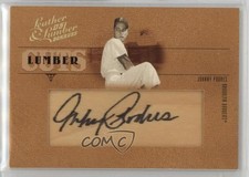 2005 Donruss Leather & Lumber Lumber Cuts 38/128 Johnny Podres #LC-14 Auto uk2
