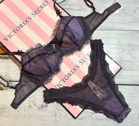 Victoria's Secret Dream Angels Unlined Balconette Bra Brazilian Set Tornado