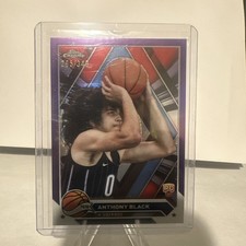 2023-24 Topps Chrome Basketball Anthony Black Rookie Purple Refractor /349
