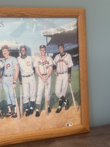 Poster 500 Home Run Hitters incorniciato firmato Ron Lewis - Foto 5 di 17