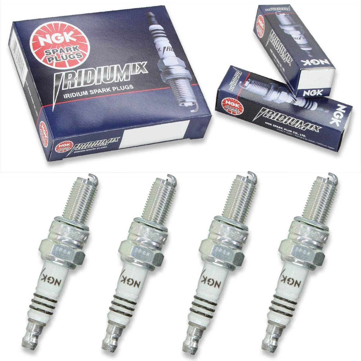 4pcs 2002 VOR 530 MX NGK Iridium IX Spark Plugs 525cc 32ci Kit Set Engine bm