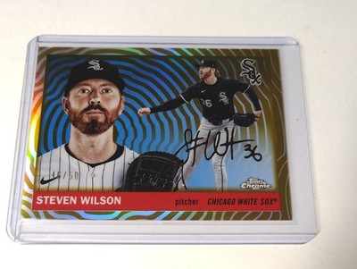 2025 Topps Chrome Platinum Steven Wilson Gold Vibration Refractor /50